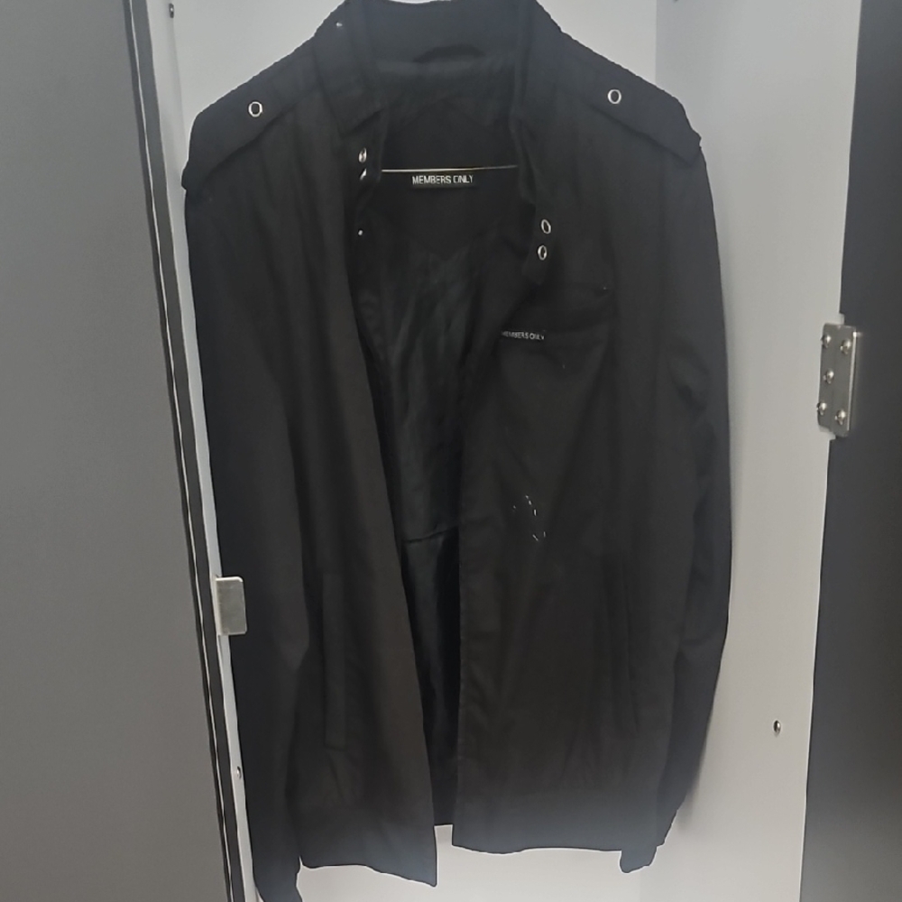 Members Only Black Military Field Jacket